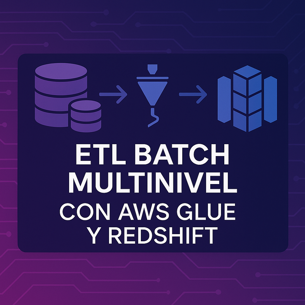 Multilevel ETL batch architecture with AWS Glue and Redshift
